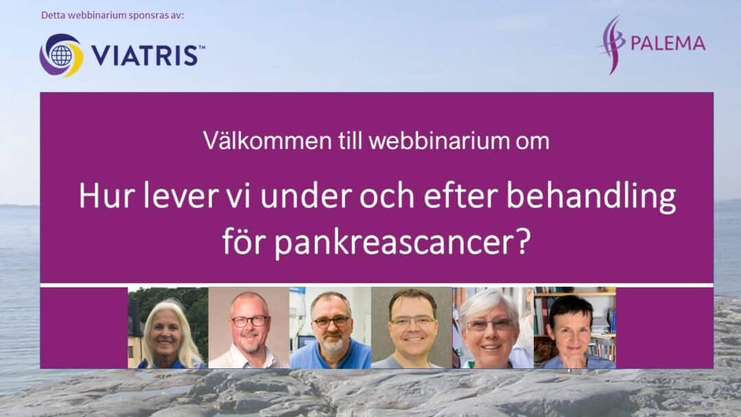 Webbinarium: Hur lever vi under och efter behandling för pankreascancer?