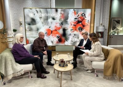 Eva Backman och Ralf Segersvärd på TV4