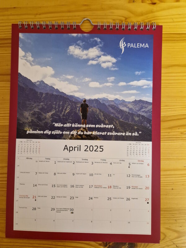 PALEMA kalendern 2025 April